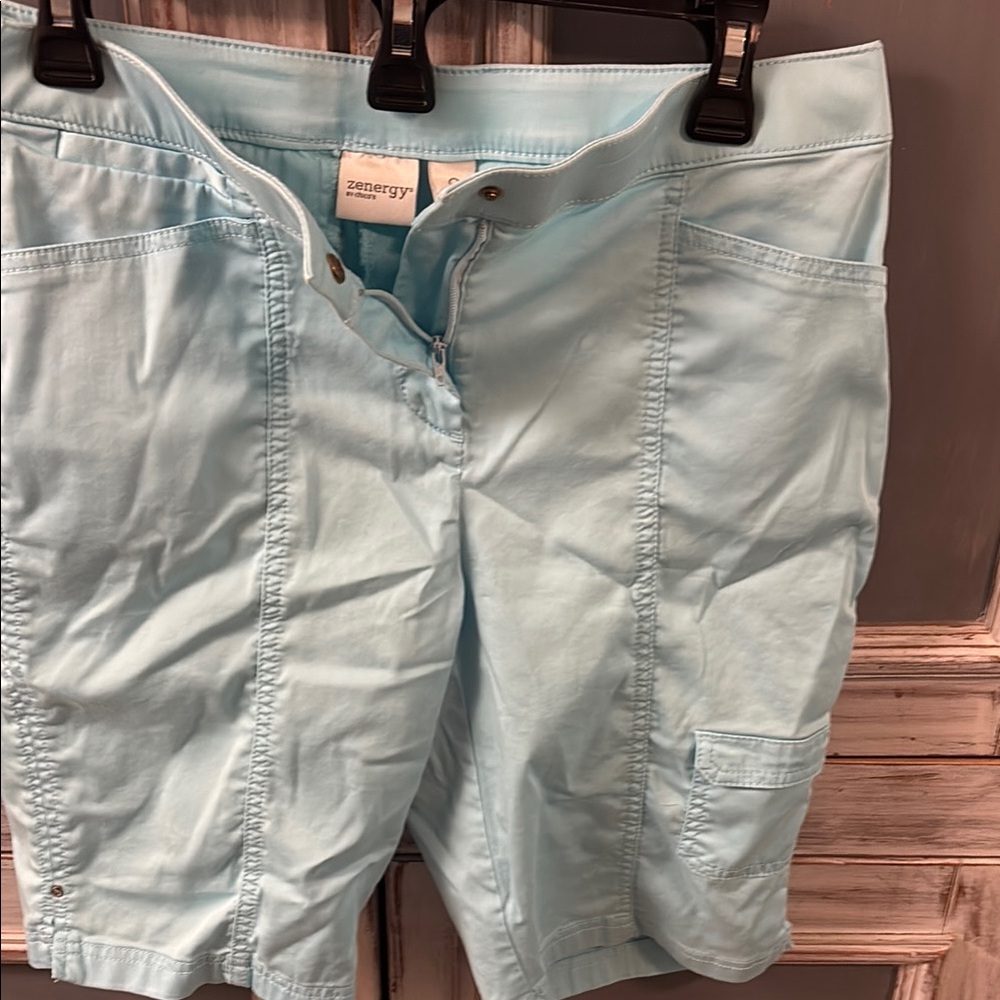 Chico's Blue Cargo Shorts